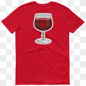 Men"s Emoji T Shirt - Wine Glass, HD Png Download - cheese emoji png