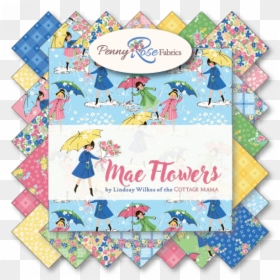 Mae Flowers Yardage - Chair, HD Png Download - burlap background png