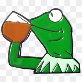 Hot Selling Badges With Frog Shaped Bulk Metal Enamel - Kermit The Frog Pin, HD Png Download - frog emoji png