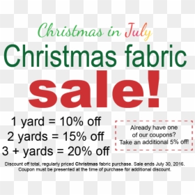 Chirstmas In July Sale Sign - Graphic Design, HD Png Download - christmas in july png