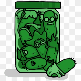A Jar Of Pickles By Mad Jim Mckracken-d785xmv - Pickling Cartoon, HD Png Download - pickle jar png