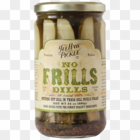Yeehaw Pickles No Frills Dills 24 Oz, HD Png Download - pickle jar png