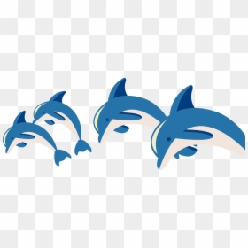 Clipart Dolphin Marine Biology - Dolphin Playing In The Sea Cartoon, HD Png Download - dolphin jumping png