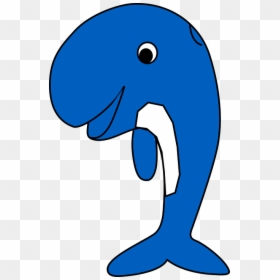 Clipart Of Blue Whale, HD Png Download - dolphin jumping png