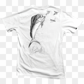 Jumping Mahi - T-shirt - Short Sleeve - Hooked Carpe - Amyl And The Sniffers Tshirt, HD Png Download - dolphin jumping png
