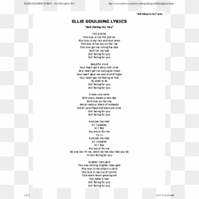 Ellie Goulding Still Falling For You Lyrics, HD Png Download - ellie goulding png