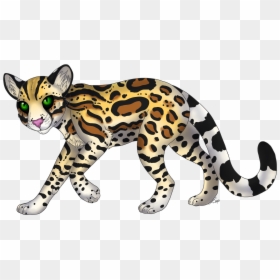 Leopard Clipart Ocelot - Ocelot Transparent Background, HD Png Download - ocelot png