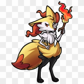 Pokémon X And Y Pokémon Diamond And Pearl Ash Ketchum - Braixen Art Deviantart, HD Png Download - braixen png