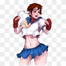 Sakura Street Fighter Png, Transparent Png - street fighter sakura png