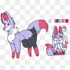 Braixen X Sylveon - Cartoon, HD Png Download - braixen png