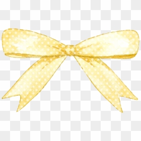 #yellow #bow #vintage - Gold, HD Png Download - yellow bow png