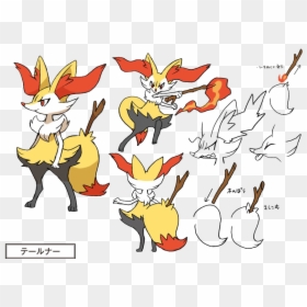 Pokemon Concept Art, HD Png Download - braixen png