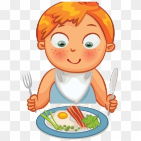 Eating Breakfast Cereal Dinner Clip Art Food Transparent - Eating Clipart, HD Png Download - lunch clipart png