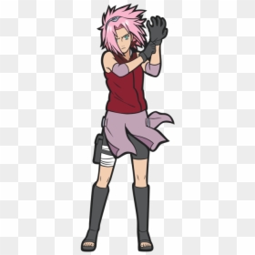 Naruto Sakura Figpin, HD Png Download - street fighter sakura png