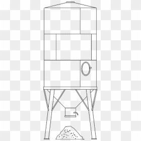 Silo 023d View"  Class="mw 100 Mh 100 Pol Align Vertical - Technical Drawing, HD Png Download - silo png