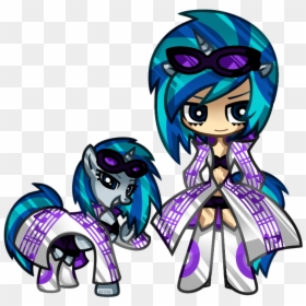 Vertebrate Purple Horse Like Mammal Fictional Character - Dj Pon 3, HD Png Download - vinyl scratch png