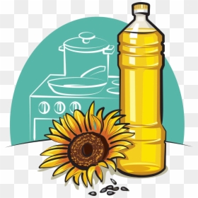 Fat Clipart Sunflower Oil - Oil Clip Art, HD Png Download - sunflower seed png