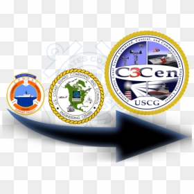 Uscg C3cen, HD Png Download - us coast guard logo png
