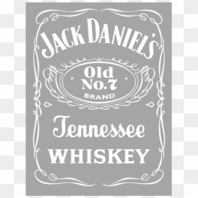 Jack Daniels Logo Vector Grey - Transparent Jack Daniels Label Png, Png Download - tennessee silhouette png