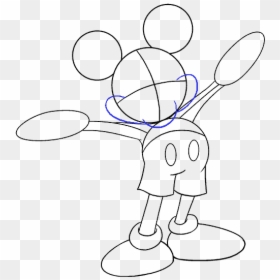 How To Draw Mickey Mouse - Play, HD Png Download - mickey head silhouette png