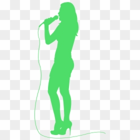 Singer Sticker, HD Png Download - singing silhouette png