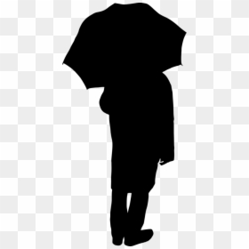 Woman Umbrella Silhouette Png Silhouette- - Silhouette, Transparent Png - singing silhouette png