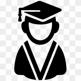 Graduate User Icon - Graduation Logo Png, Transparent Png - graduate silhouette png