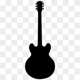 Music Instrument Guitar - Acoustic Guitar Silhouette Png, Transparent Png - electric guitar silhouette png
