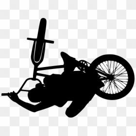 Cross, HD Png Download - biker silhouette png