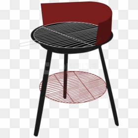 Furniture,table,outdoor Table,bar Stool,chair,outdoor - Barbecue Grill, HD Png Download - grill silhouette png