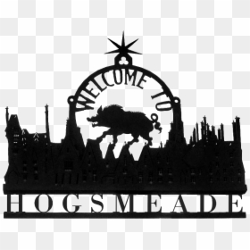 Harry Potter Hogsmeade Sign, HD Png Download - harry potter silhouette png