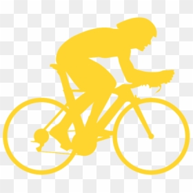 Road Bicycle, HD Png Download - biker silhouette png
