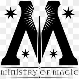 Magic In Harry Potter Ministry Of Magic Fictional Universe - Harry Potter Ministry Of Magic Sign, HD Png Download - harry potter silhouette png