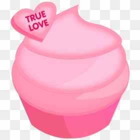 Valentines Day Cupcakes Clipart - Pink Valentines Day Clipart, HD Png Download - minion clipart png