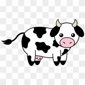 Clipart Of Ever, Spots And Says - Easy Cow Coloring Pages, HD Png Download - cow spots png