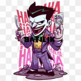 Full Size Of Joker Drawing Photos Cartoon Of Tattoo - Chibi Joker, HD Png Download - joker tattoo png