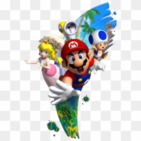 Super Mario Sunshine Artwork, HD Png Download - super mario sunshine logo png