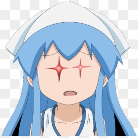 Anime Girl Face Png, Transparent Png - awkward emoji png