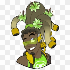 Lucio Overwatch Fanart Transparent, HD Png Download - green flower crown png