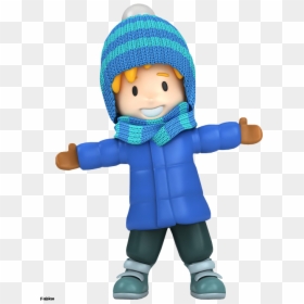Kid In Winter Clipart, HD Png Download - shower cap png