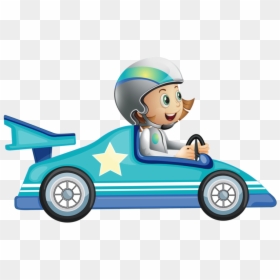 Race Car Crash Clipart - Race Car Driver Clipart, HD Png Download - fairy tale png