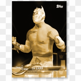 2018 Topps Wwe Sin Cara Base Poster Gold Ed - Wrestling Card Sin Care, HD Png Download - sin cara png