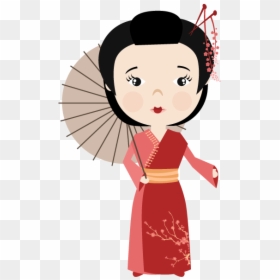 Fa Mulan Cartoon Girl - Japanese Clipart Cartoon, HD Png Download - japanese girl png