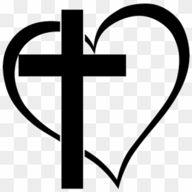 Cross Heart Clipart Free Best Transparent Png - Cross With Heart Clipart, Png Download - heart and cross png