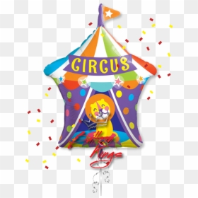 Circus Tiger Birthday Party Supplies Decoration Balloon - Circus Cartoon Image Lion, HD Png Download - birthday decoration png