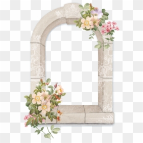 Clip Art Pillar Graphic - Floral Borders, HD Png Download - greek pillar png