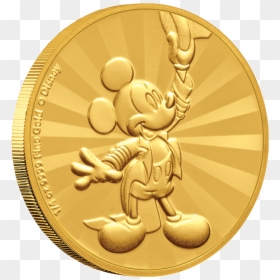 Ikniu619705 1 - Mickey Mouse Gold Coin, HD Png Download - mickey mouse number 1 png