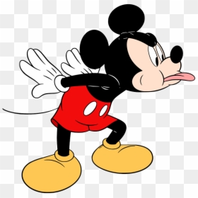 Mickey Mouse Sticking Out Tongue, HD Png Download - mickey mouse number 1 png