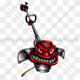 Angry Weed Eater Production Ready Artwork For - Angry Lawn Mower Cartoon, HD Png Download - weed eater png