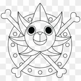 Sunny One Piece Black And White, HD Png Download - thousand sunny png